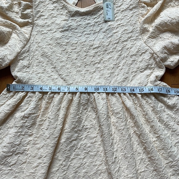 NWT River Island Cream Smock Dress in 14 - Picture 3 of 6